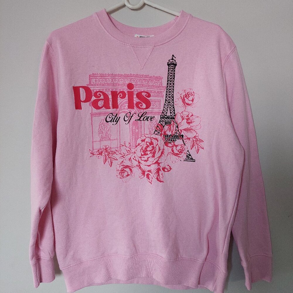 Paris City of Love Eiffel Tower With Roses from Messy Bun Just Chillin Size M